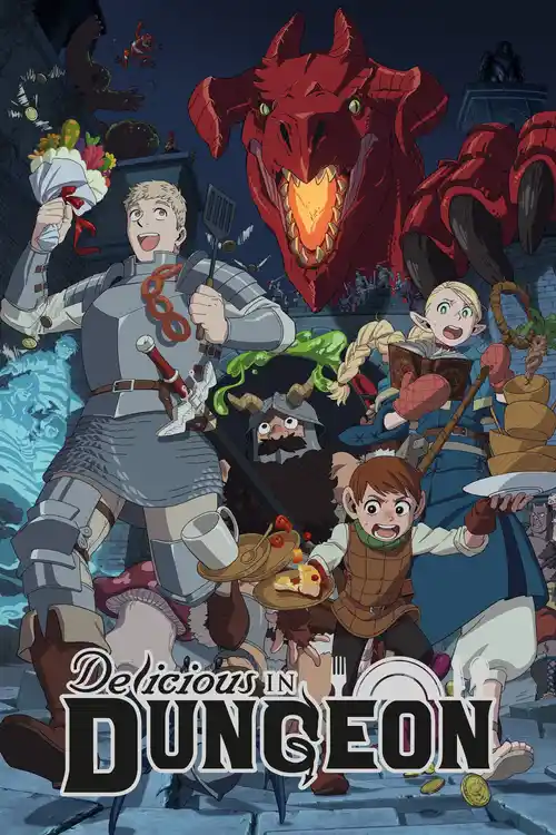 Download Delicious in Dungeon (Season 1) Multi Audio {Hindi English Japanese} Anime Series 480p 720p & 1080p WEB DL 12 delicious in dungeon season 1